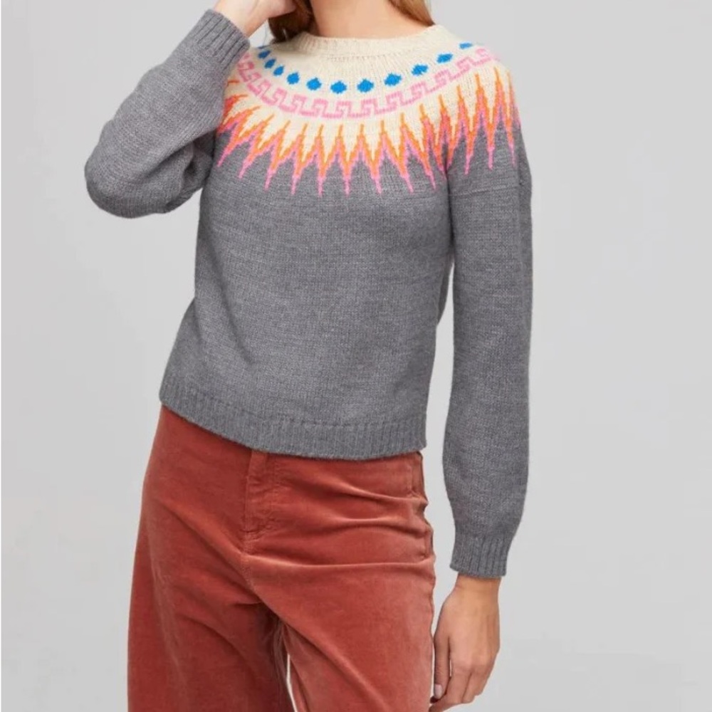 NWT Aldo Martins Franz Fair Isle Knit Sweater
